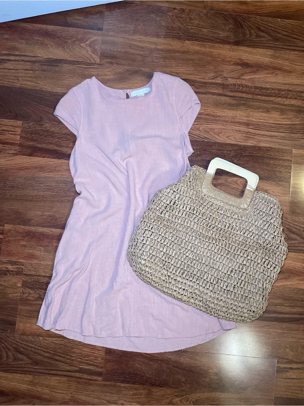Blush Fitted Mini Dress